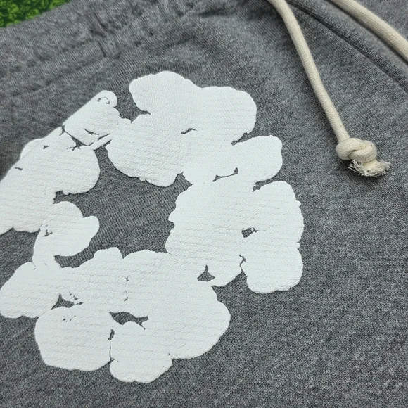 Denim Tear Grey Sweatpants with White Florals Unisex